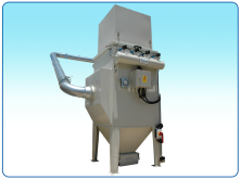 Cartridge filter model CF-4 with an integral blower in an acoustic chamber